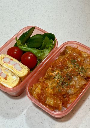 ケチャップ炒め弁当-レシピのメイン写真