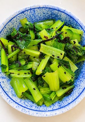 小松菜と塩昆布の黒ごまナムル-レシピのメイン写真