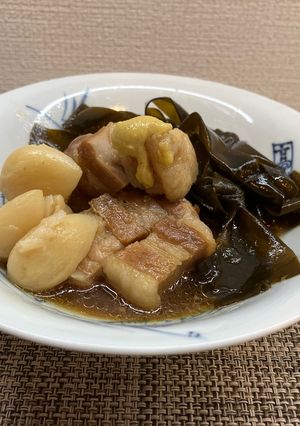 昆布と豚肉の煮物-レシピのメイン写真