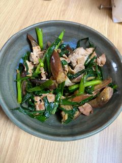 スタミナ!行者菜とナスの肉野菜炒め-レシピのメイン写真
