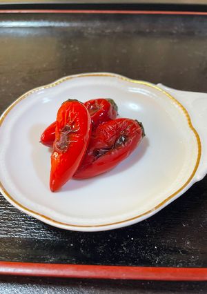 ほぼ無塩♪こどもピーマンの焼きピクルス-レシピのメイン写真
