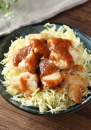 15分で完成【鶏むねごま味噌丼】タレ絶品-レシピのメイン写真