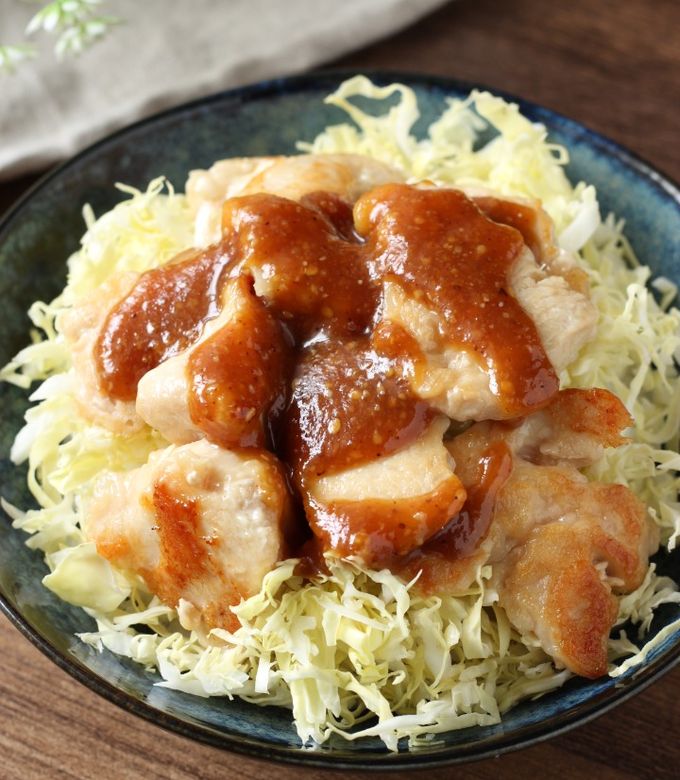 15分で完成【鶏むねごま味噌丼】タレ絶品-レシピのメイン写真