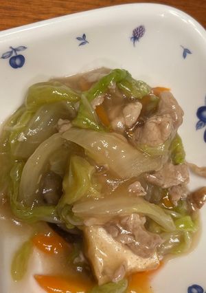 厚揚げと豚肉のとろみ炒め-レシピのメイン写真