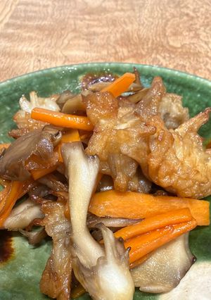 ごぼう天と舞茸のきんぴら-レシピのメイン写真