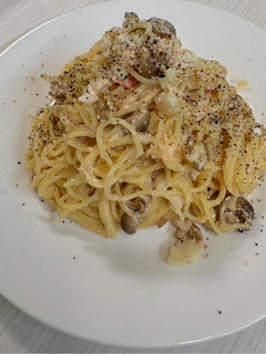 きのことたらこのクリームパスタ-レシピのメイン写真