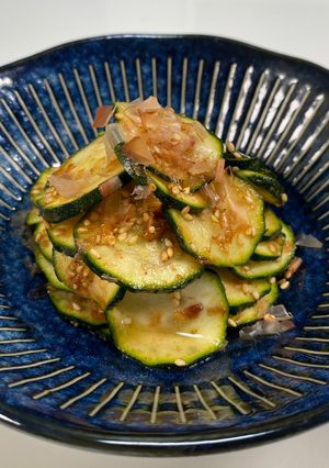 すぐ出来る！ズッキーニのおかか醤油-レシピのメイン写真