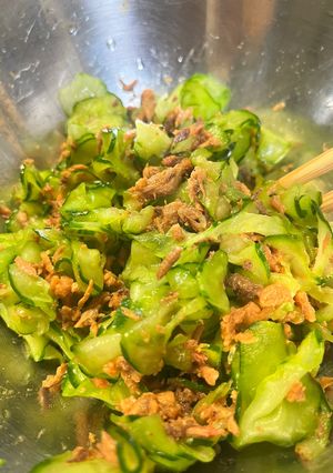 きゅうりとまぐろ味付けフレークの和え物-レシピのメイン写真
