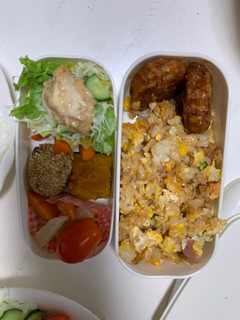 全てレンジ冷めても美味しいオイ梅炒飯弁当-レシピのメイン写真