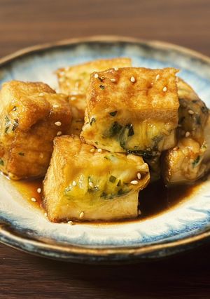甘口★大葉とチーズ入り厚揚げ豆腐★-レシピのメイン写真