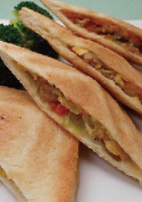 こんがりおいし~い3種の野菜ホットサンド-レシピのメイン写真