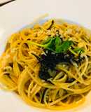 和風パスタ●ひじき煮物のペペロンチーノ風