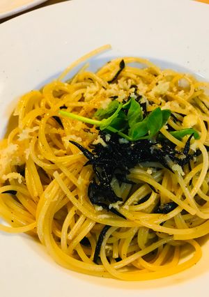 和風パスタ●ひじき煮物のペペロンチーノ風-レシピのメイン写真