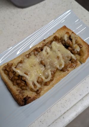 5分でおつまみ！お揚げの納豆チーズ焼き-レシピのメイン写真