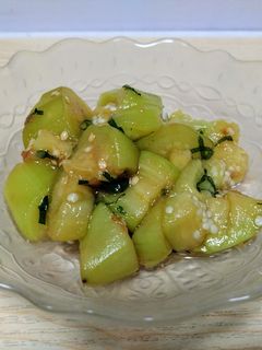 簡単☆茄子の梅しそ和え-レシピのメイン写真