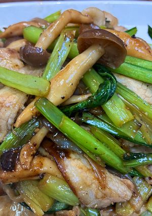 豚バラと小松菜の旨塩中華炒め-レシピのメイン写真