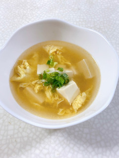 豆腐と玉子の中華スープ-レシピのメイン写真
