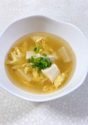 豆腐と玉子の中華スープ-レシピのメイン写真