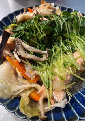 野菜消費レシピ！鮭のちゃんちゃん焼き-レシピのメイン写真