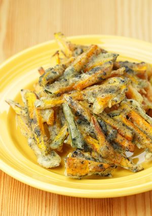 黒ごま香る♪かぼちゃかき揚げ-レシピのメイン写真