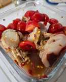 【そこそこ辛】海鮮とミニトマトのマリネ
