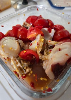 【そこそこ辛】海鮮とミニトマトのマリネ-レシピのメイン写真