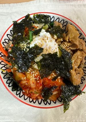 豚肉でビビンバ丼-レシピのメイン写真