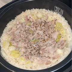 ネギ塩豚混ぜご飯-レシピのメイン写真
