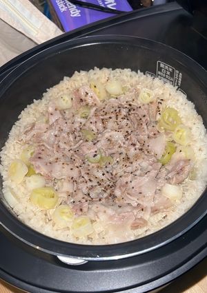 ネギ塩豚混ぜご飯-レシピのメイン写真