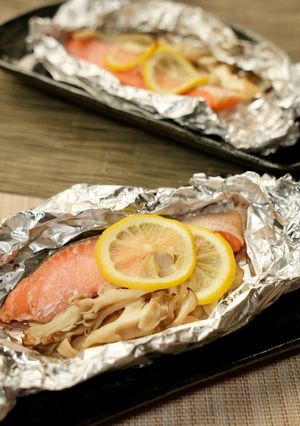 秋鮭のレモンホイル焼き-レシピのメイン写真