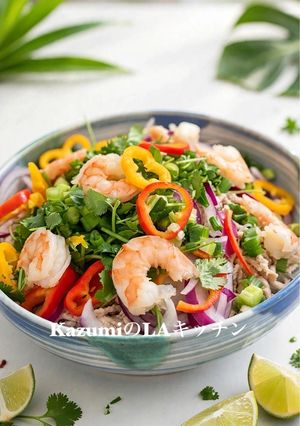 タイ人直伝！絶品！タイ風春雨エビサラダ-レシピのメイン写真