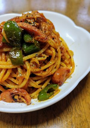 なめ茸ナポリタン-レシピのメイン写真