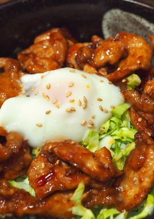 ピリ辛豚丼-レシピのメイン写真
