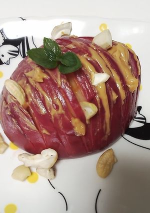 焼きりんごピーナッツバターサンド-レシピのメイン写真