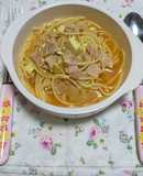 カレースープパスタダイエットメニューに