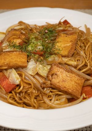 厚揚げ入りマルちゃん正麺・焼きそば-レシピのメイン写真