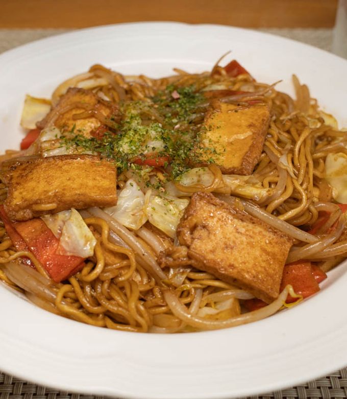厚揚げ入りマルちゃん正麺・焼きそば-レシピのメイン写真