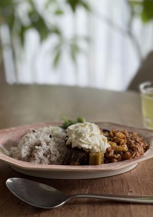 鎌倉チャロズカレーで夏野菜のキーマカレー-レシピのメイン写真