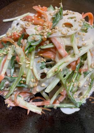 彩り豊かな蓮根サラダ(お弁当)-レシピのメイン写真