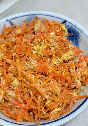 簡単　調味料2つ　わが家の人参しりしり-レシピのメイン写真