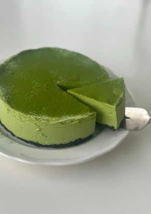 焼かない!生クリーム抹茶チーズケーキ-レシピのメイン写真