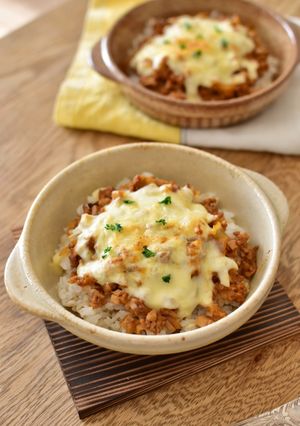 レンジで簡単♪ヘルシーミートドリア🧀-レシピのメイン写真
