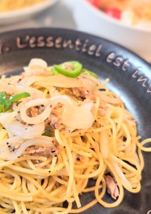 和風パスタ／ツナ、玉ねぎ-レシピのメイン写真