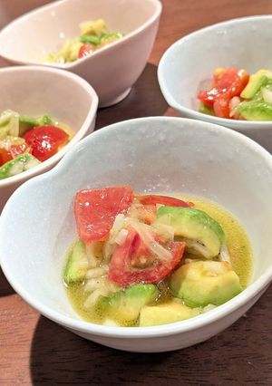 副菜トマトとアボカドのイタリアン風サラダ-レシピのメイン写真