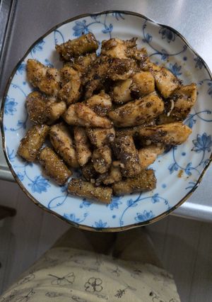 甘辛黒胡椒のごぼうチキン-レシピのメイン写真