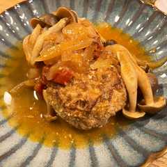รูปของ 簡単煮込みハンバーグ（トマト味噌）