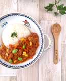 ポリ袋で1分『乾物野菜とツナ缶カレー』