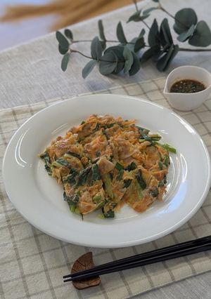 203.青ねぎと豆腐のチヂミ-レシピのメイン写真