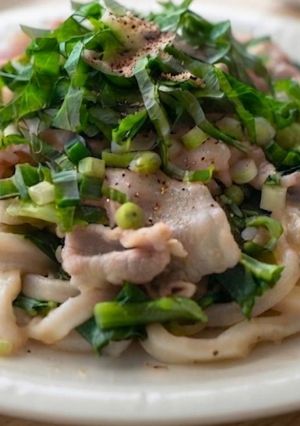 旨塩レモン小松菜うどん♪昼食&夕食♪あと1品-レシピのメイン写真