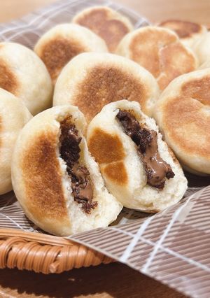 発酵なし！フライパンでミニチョコパン-レシピのメイン写真